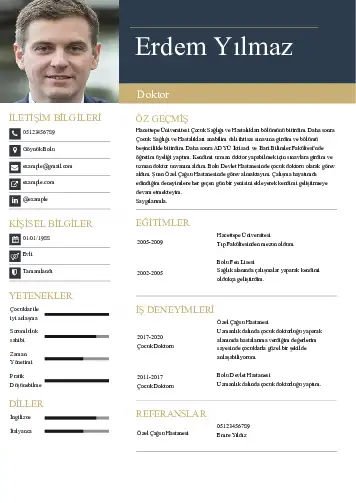 Doktor Cv Örnekleri cv indir